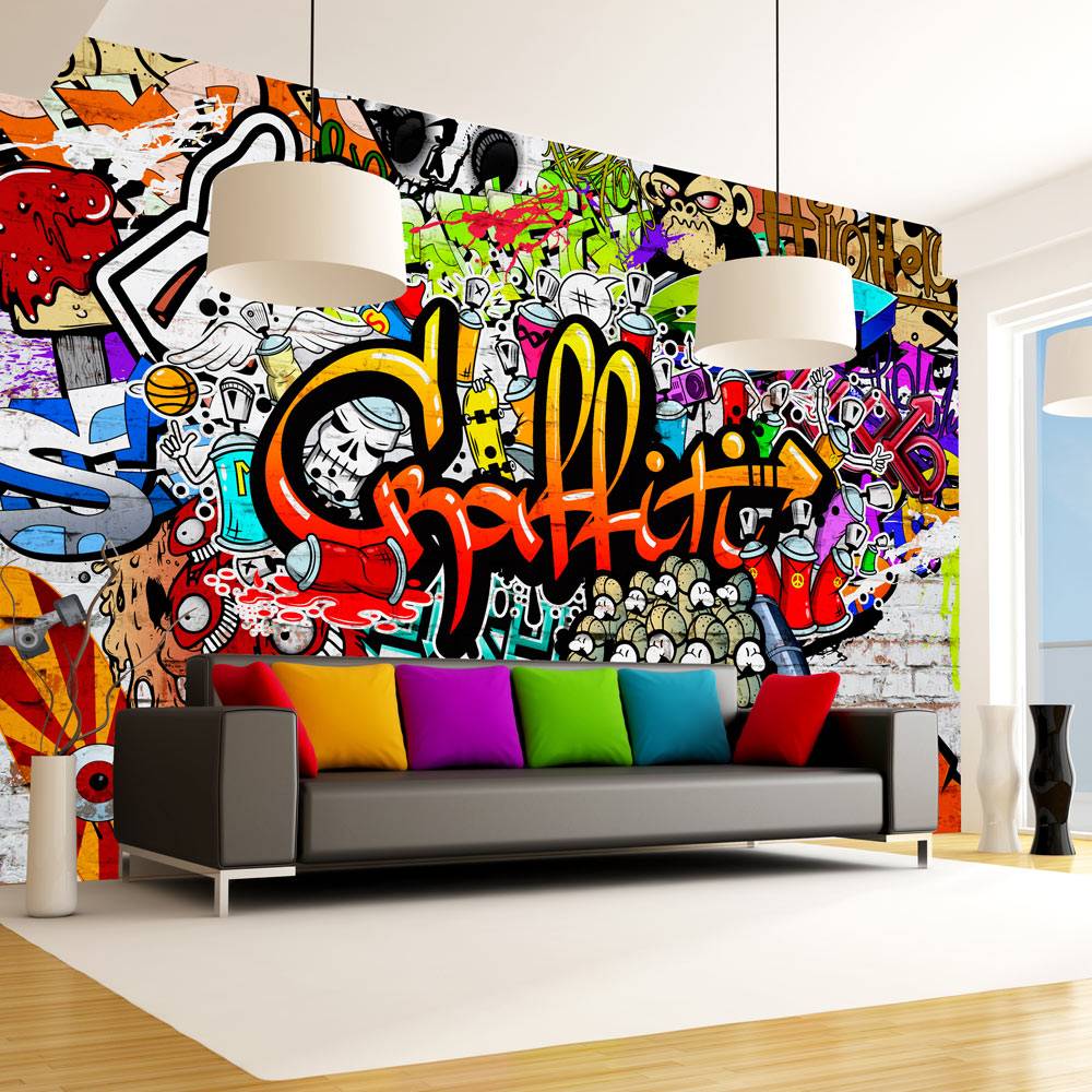 Fotobehang - Kleurrijke Graffiti afbeelding
