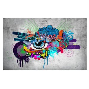 Fotobehang - Graffiti oog