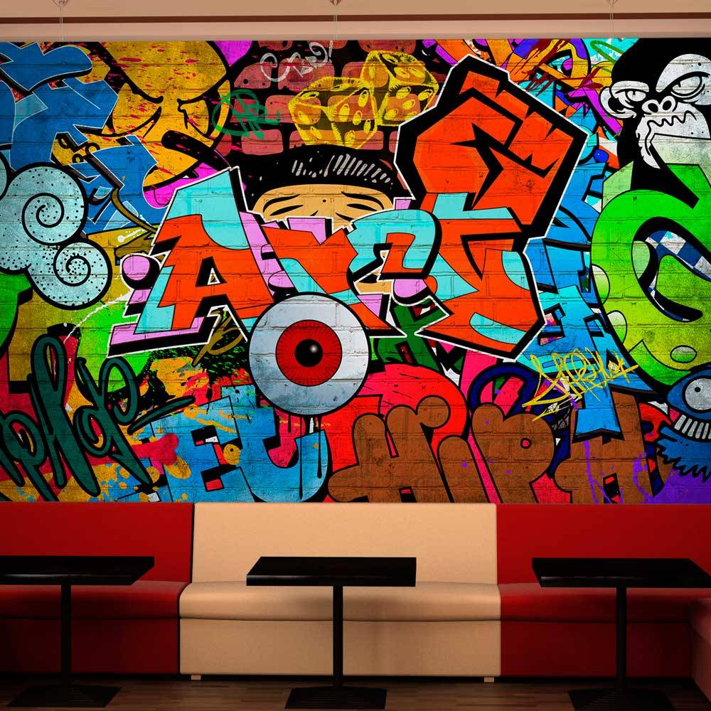 Fotobehang - Graffiti art afbeelding