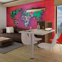Fotobehang - Avant-garde World map Fotobehang - Avant-garde World map