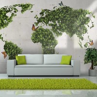 Fotobehang - De vlindertuin Fotobehang - De vlindertuin