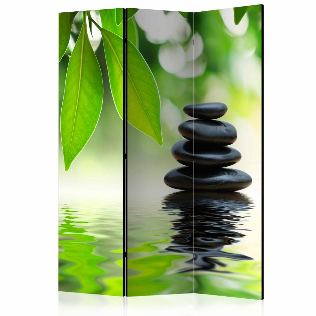 Vouwscherm / Kamerscherm - Kalm 135x172cm gemonteerd geleverd, dubbelzijdig geprint afbeelding