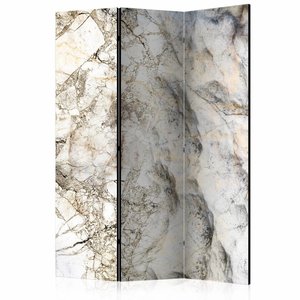 Vouwscherm / Kamerscherm - Marmeren mysterie  135x172cm, gemonteerd geleverd, dubbelzijdig geprint