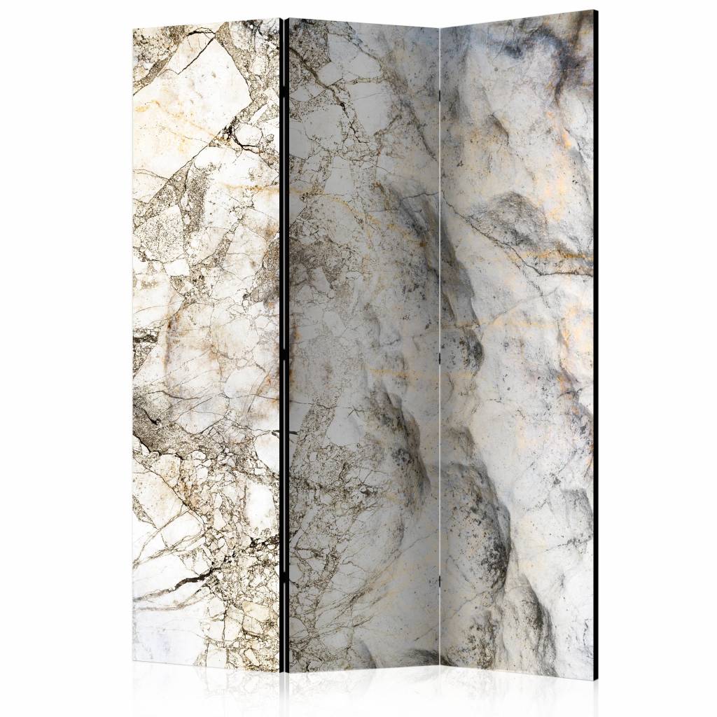Vouwscherm / Kamerscherm - Marmeren mysterie 135x172cm, gemonteerd geleverd, dubbelzijdig geprint afbeelding