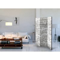 Vouwscherm - Witte muur 135x172cm Vouwscherm - Witte muur 135x172cm