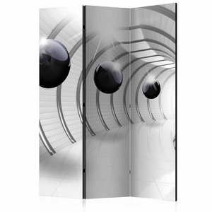 Vouwscherm / Kamerscherm - Futuristische tunnel 135X172cm , gemonteerd geleverd, dubbelzijdig geprint