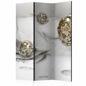 Vouwscherm / Kamerscherm - Abstracte diamanten  135x172cm , gemonteerd geleverd   dubbelzijdig geprint
