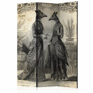 Vouwscherm / Kamerscherm - Aangeklede conversatie 135x172cm, gemonteerd geleverd  dubbelzijdig geprint