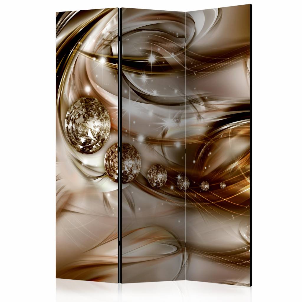 Vouwscherm / Kamerscherm - Diamanten 135x172cm , gemonteerd geleverd dubbelzijdig geprint afbeelding