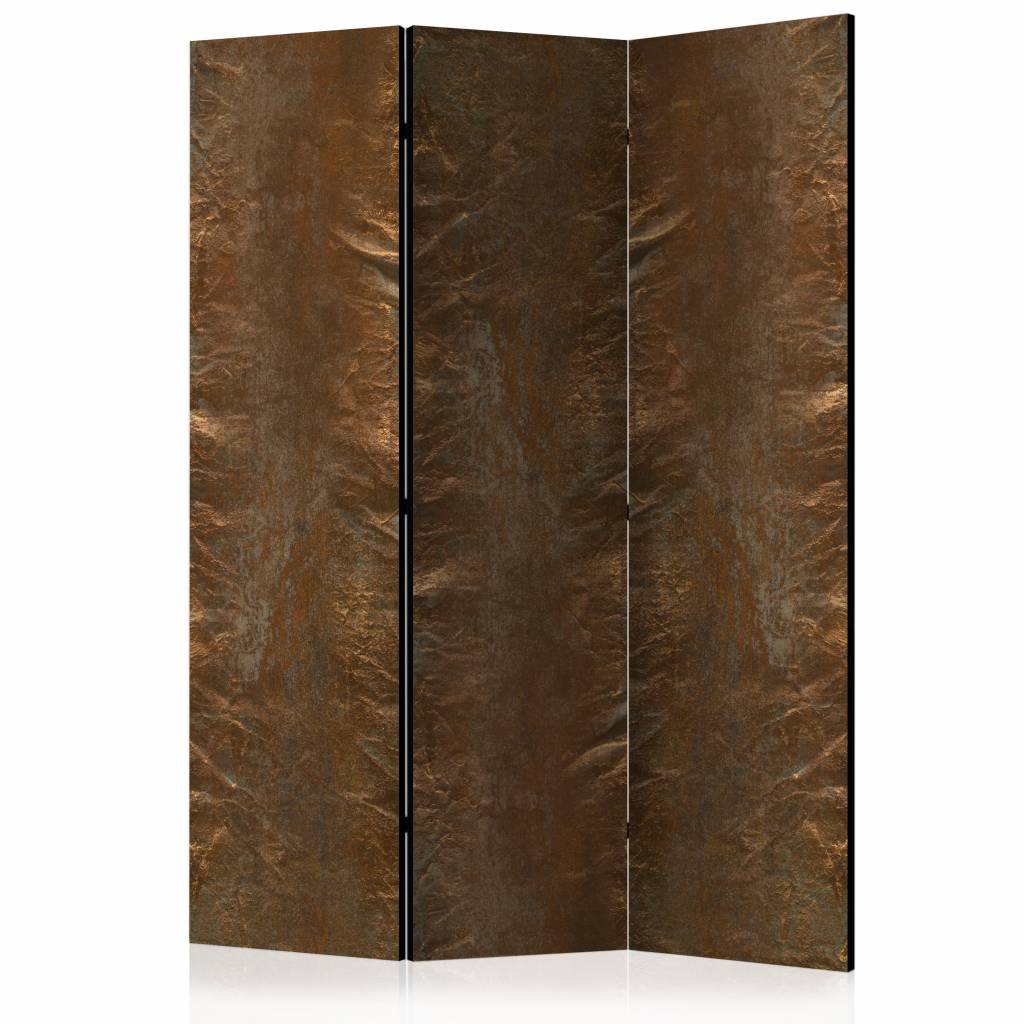 Vouwscherm / Kamerscherm - Chique koper 135x172 cm , gemonteerd geleverd dubbelzijdig geprint afbeelding