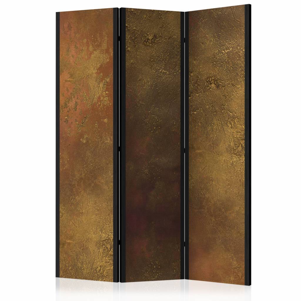Vouwscherm / Kamerscherm - gouden verleiding 135x172 cm , gemonteerd geleverd dubbelzijdig geprint afbeelding
