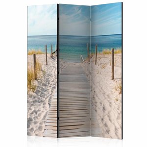 Vouwscherm / Kamerscherm - Naar de Noordzee 135x172cm, gemonteerd geleverd, dubbelzijdig geprint