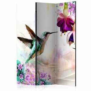 Vouwscherm / Kamerscherm - Kolibrie 135x172cm, gemonteerd geleverd, dubbelzijdig geprint