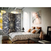 Vouwscherm - Veren, bruin 135x172cm Vouwscherm - Veren, bruin 135x172cm
