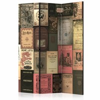 Vouwscherm / Kamerscherm - Oude Boeken 135x172 cm , gemonteerd geleverd dubbelzijdig geprint Vouwscherm / Kamerscherm - Oude Boeken 135x172 cm , gemonteerd geleverd dubbelzijdig geprint