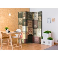 Vouwscherm / Kamerscherm - Oude Boeken 135x172 cm , gemonteerd geleverd dubbelzijdig geprint Vouwscherm / Kamerscherm - Oude Boeken 135x172 cm , gemonteerd geleverd dubbelzijdig geprint