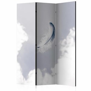 Vouwscherm / Kamerscherm - Engelen veer 135x172 cm , gemonteerd geleverd  dubbelzijdig geprint