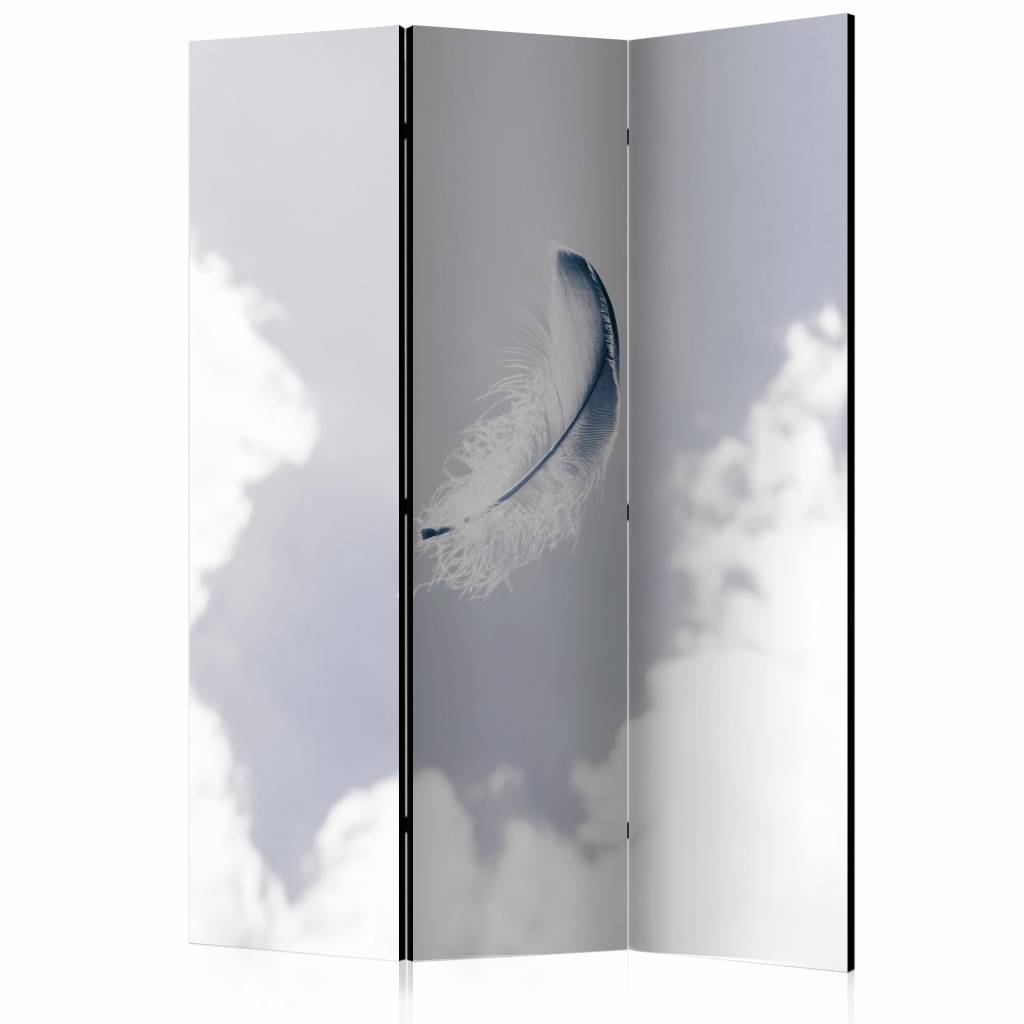 Vouwscherm / Kamerscherm - Engelen veer 135x172 cm , gemonteerd geleverd dubbelzijdig geprint afbeelding