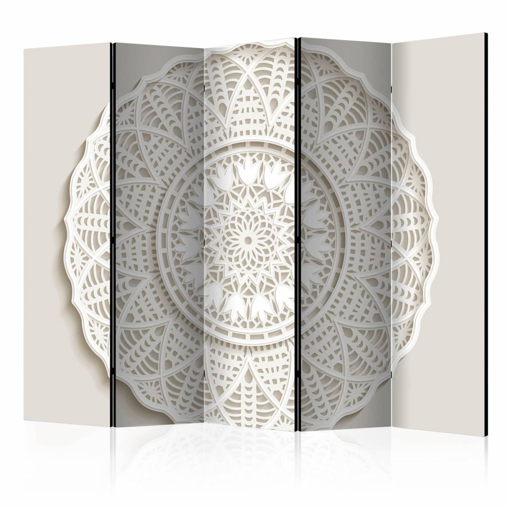 Vouwscherm / Kamerscherm - Mandala 3D , 225x172cm , gemonteerd geleverd, dubbelzijdig geprint afbeelding