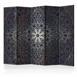 Vouwscherm / Kamerscherm - Ijzeren bloemen 225x172cm , gemonteerd geleverd, dubbelzijdig geprint