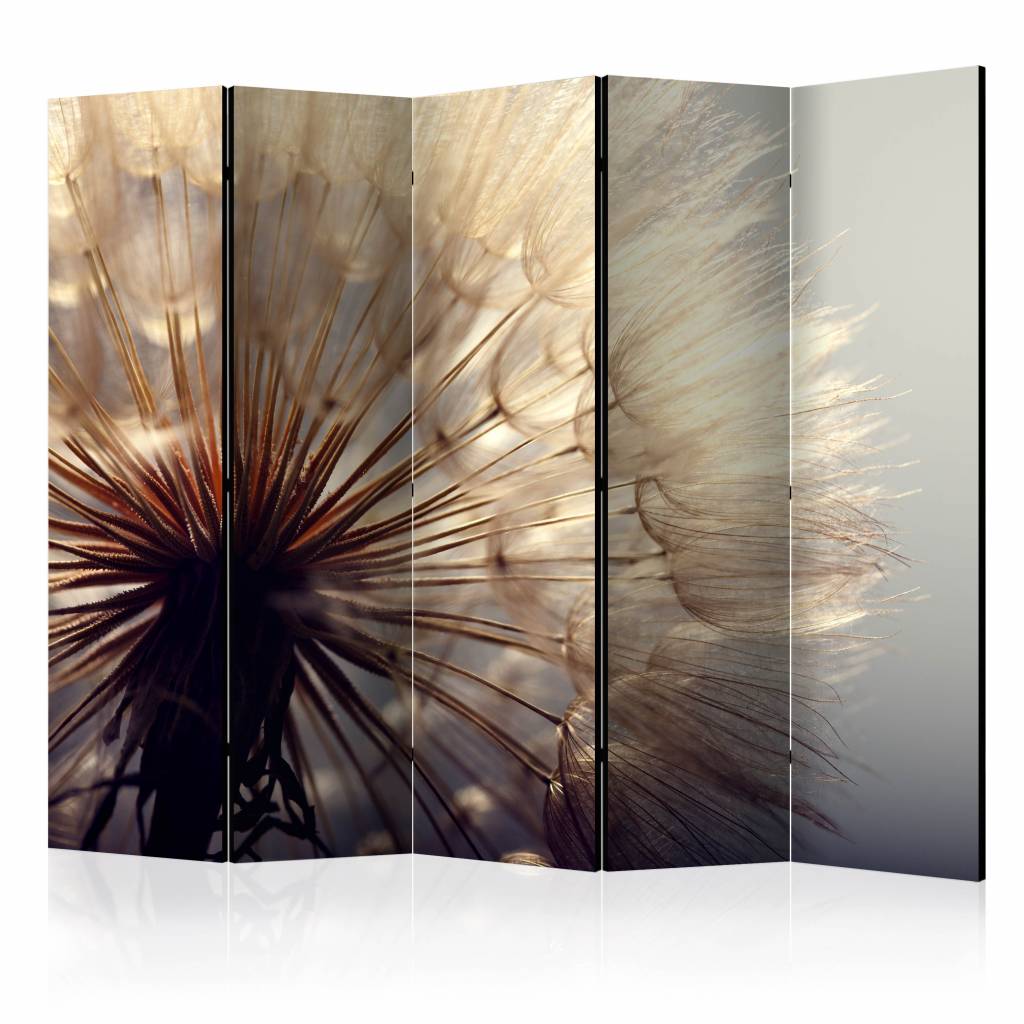 Vouwscherm / Kamerscherm - Paardenbloem 225x172cm , gemonteerd geleverd, dubbelzijdig geprint afbeelding