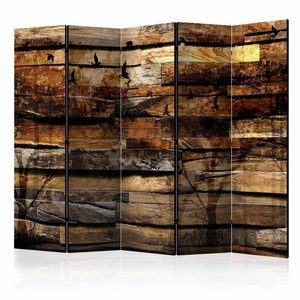 Vouwscherm / Kamerscherm - Reflectie van de natuur 225x172cm  , gemonteerd geleverd, dubbelzijdig geprint Vouwscherm / Kamerscherm - Reflectie van de natuur 225x172cm  , gemonteerd geleverd, dubbelzijdig geprint