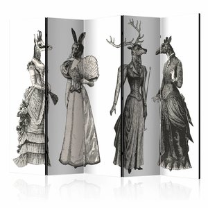 Vouwscherm / Kamerscherm - Nette dierentuin, mode 225x172cm  , gemonteerd geleverd, dubbelzijdig geprint Vouwscherm / Kamerscherm - Nette dierentuin, mode 225x172cm  , gemonteerd geleverd, dubbelzijdig geprint