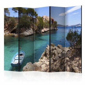 Vouwscherm / Kamerscherm - Vakantie 225x172cm  , gemonteerd geleverd, dubbelzijdig geprint