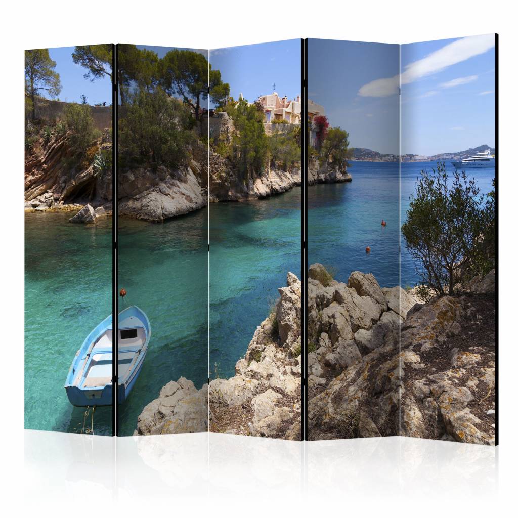 Vouwscherm / Kamerscherm - Vakantie 225x172cm , gemonteerd geleverd, dubbelzijdig geprint afbeelding