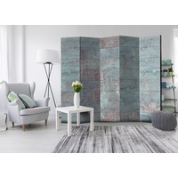 Vouwscherm - Turquoise Beton 225x172cm Vouwscherm - Turquoise Beton 225x172cm