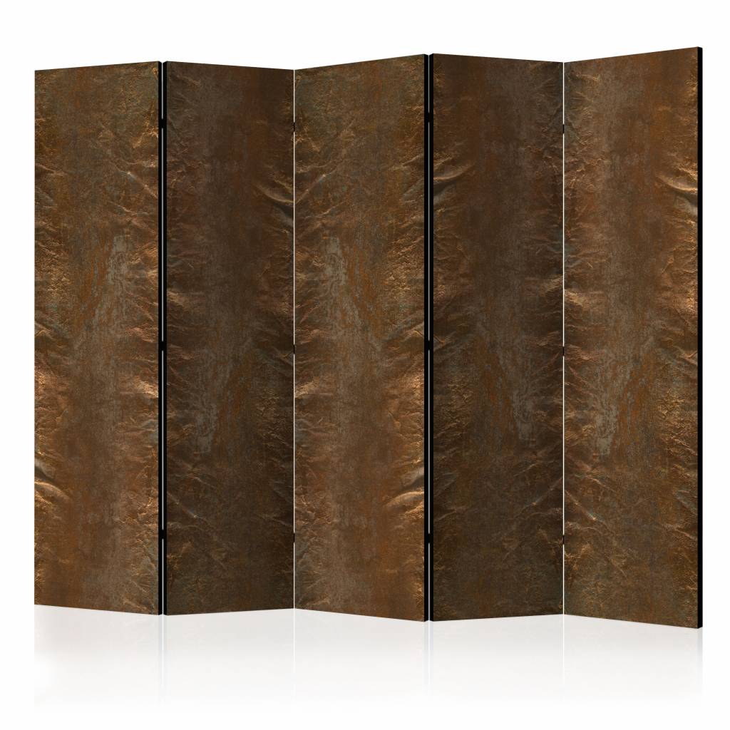 Vouwscherm / Kamerscherm - In het koper 225x172cm , gemonteerd geleverd, dubbelzijdig geprint afbeelding