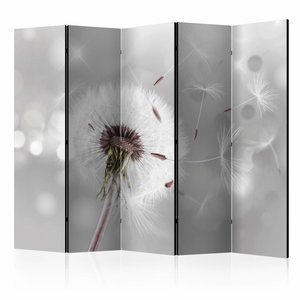 Vouwscherm / Kamerscherm - Betoverende paardenbloem 225x172 cm  , gemonteerd geleverd, dubbelzijdig geprint Vouwscherm / Kamerscherm - Betoverende paardenbloem 225x172 cm  , gemonteerd geleverd, dubbelzijdig geprint