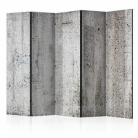Vouwscherm - Grijze muur 225x172cm , gemonteerd geleverd, dubbelzijdig geprint (kamerscherm) Vouwscherm - Grijze muur 225x172cm , gemonteerd geleverd, dubbelzijdig geprint (kamerscherm)
