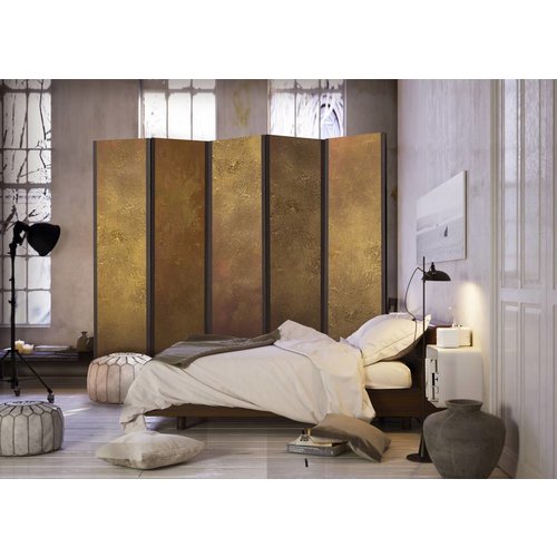 Vouwscherm Gouden muur 225x172cm Karoart VOF