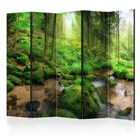 Vouwscherm / Kamerscherm - Bos 225x172cm, gemonteerd geleverd, dubbelzijdig geprint Vouwscherm / Kamerscherm - Bos 225x172cm, gemonteerd geleverd, dubbelzijdig geprint