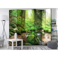 Vouwscherm / Kamerscherm - Bos 225x172cm, gemonteerd geleverd, dubbelzijdig geprint Vouwscherm / Kamerscherm - Bos 225x172cm, gemonteerd geleverd, dubbelzijdig geprint