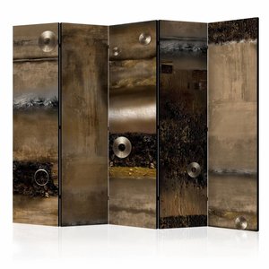 Vouwscherm / Kamerscherm - Van metaal (look) 225x172cm (Canvas scherm)  , gemonteerd geleverd, dubbelzijdig geprint