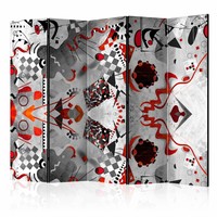 Vouwscherm - Geometrische kosmos 225x172cm, gemonteerd geleverd, dubbelzijdig geprint (kamerscherm) Vouwscherm - Geometrische kosmos 225x172cm, gemonteerd geleverd, dubbelzijdig geprint (kamerscherm)
