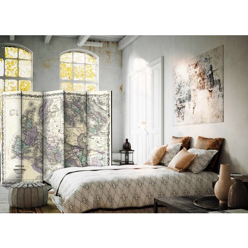 Vouwscherm / Kamerscherm - Johnson's Romeinse keizerrijk 225x172cm  , gemonteerd geleverd, dubbelzijdig geprint Vouwscherm / Kamerscherm - Johnson's Romeinse keizerrijk 225x172cm  , gemonteerd geleverd, dubbelzijdig geprint