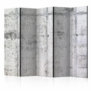 Vouwscherm / Kamerscherm - Betonnen muur 225x172cm  , gemonteerd geleverd