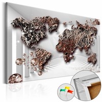 Afbeelding op kurk - The Future World , wereldkaart Afbeelding op kurk - The Future World , wereldkaart