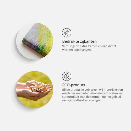 Afbeelding op kurk - Opalescent Map , Wereldkaart, Grijs, 3luik