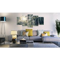 Afbeelding op acrylglas - Sprookjesbos, Groen, 2 Maten, 5luik Afbeelding op acrylglas - Sprookjesbos, Groen, 2 Maten, 5luik