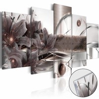 Afbeelding op acrylglas - Ruimte Energie, Grijs, 2 Maten, 5luik Afbeelding op acrylglas - Ruimte Energie, Grijs, 2 Maten, 5luik
