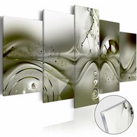 Afbeelding op acrylglas - Groene Configuratie, 2 Maten, 5luik Afbeelding op acrylglas - Groene Configuratie, 2 Maten, 5luik