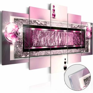 Afbeelding op acrylglas - Droom in het roze,   5luik