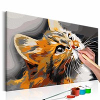 Doe-het-zelf op canvas schilderen - Poes, Kitten 60x40cm Doe-het-zelf op canvas schilderen - Poes, Kitten 60x40cm