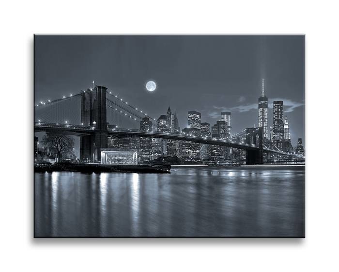 Schilderij - New York, Zwart-Wit, 40X30cm, 1luik afbeelding