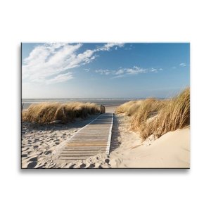 Schilderij - Noordzee, Blauw/Beige, 40X30cm, 1luik Schilderij - Noordzee, Blauw/Beige, 40X30cm, 1luik