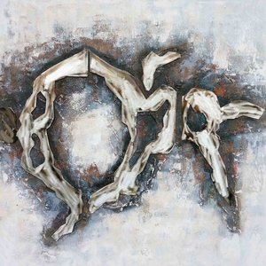 Schilderij -Handgeschilderd - Abstract 3 100x100cm